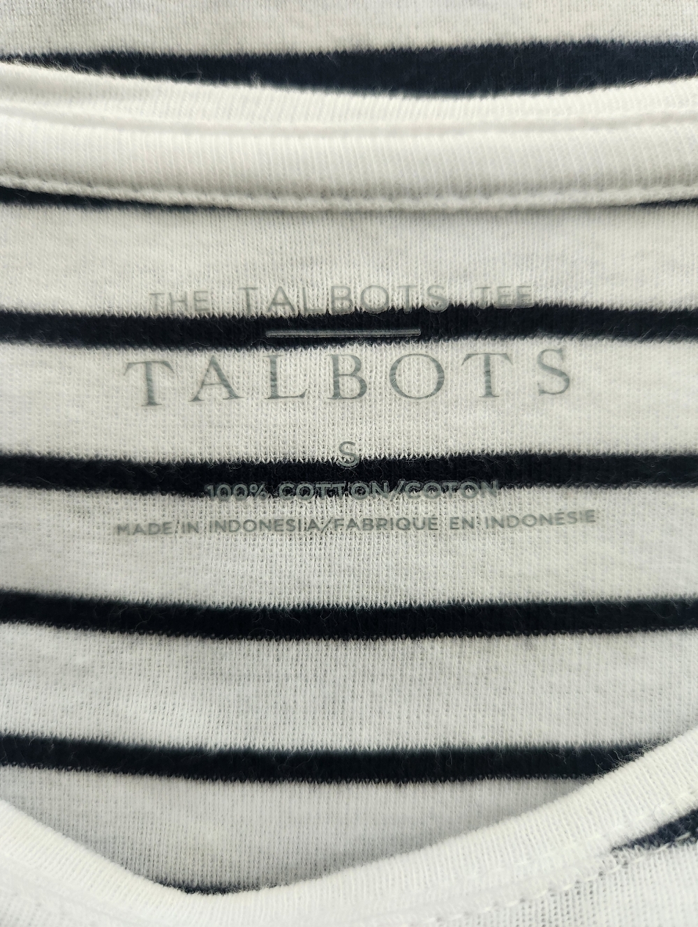 TALBOTS STRIPED TEE - Picture 5 of 5